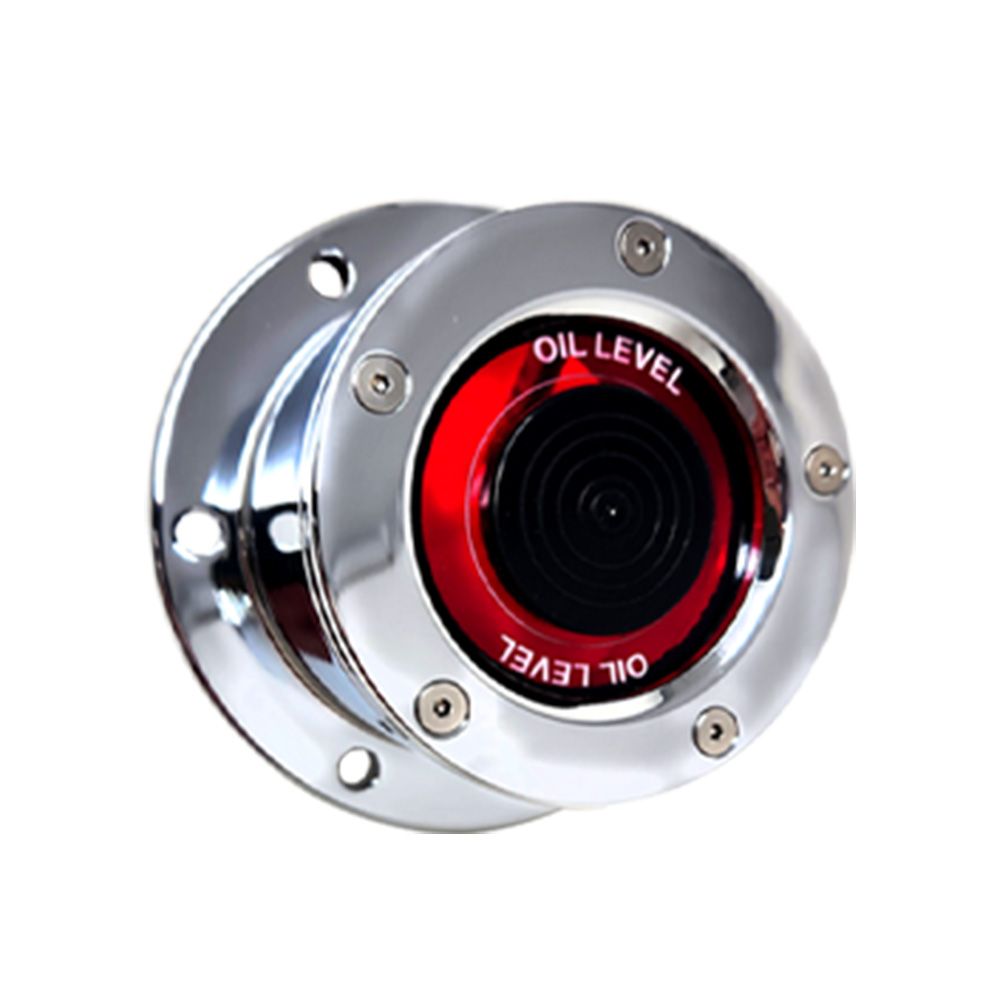 Smooth Front Cap Oil Cap Cover with Window for 5-1/2" Bolt Pattern
