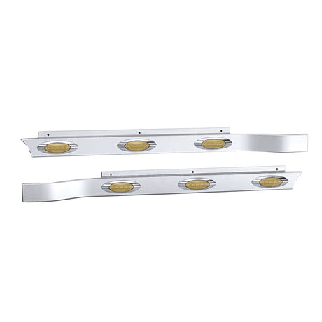 Peterbilt 589 cab panels with three M1 leds, close-up