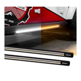 60" White and Amber LED Running Board Light Bar with Turn Signal Function
