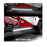 60" White and Amber LED Running Board Light Bar with Turn Signal Function