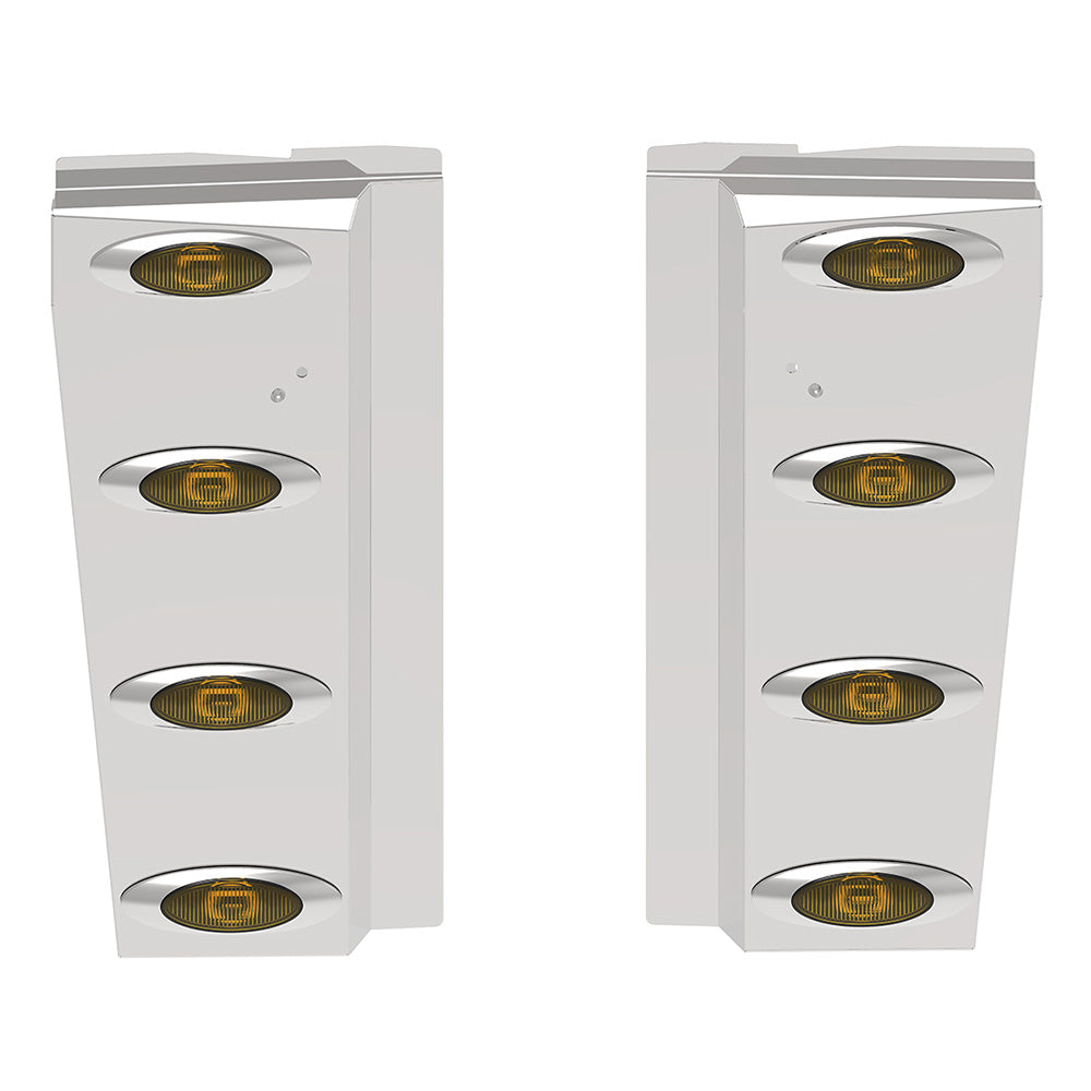 Peterbilt 589 Long Hood EXT Panel with Four M1 LEDs