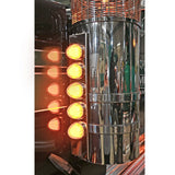 Peterbilt 589 Front SS AC Bars 5 GLO Amber Watermelons for 15" Donaldson