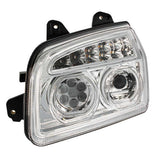 Kenworth T880 LED Headlight with Turn Signal and White Halo