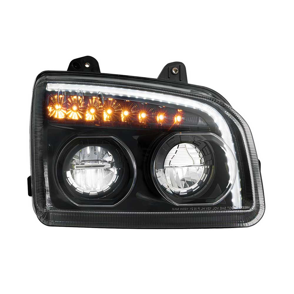 Kenworth 2015+ T880 Headlight with Turn Signal, Light Bar
