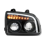 Kenworth 2015+ T880 Headlight with Turn Signal, Light Bar