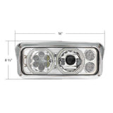 High Power Heated 10 LED Headlight with LED Turn, DRL