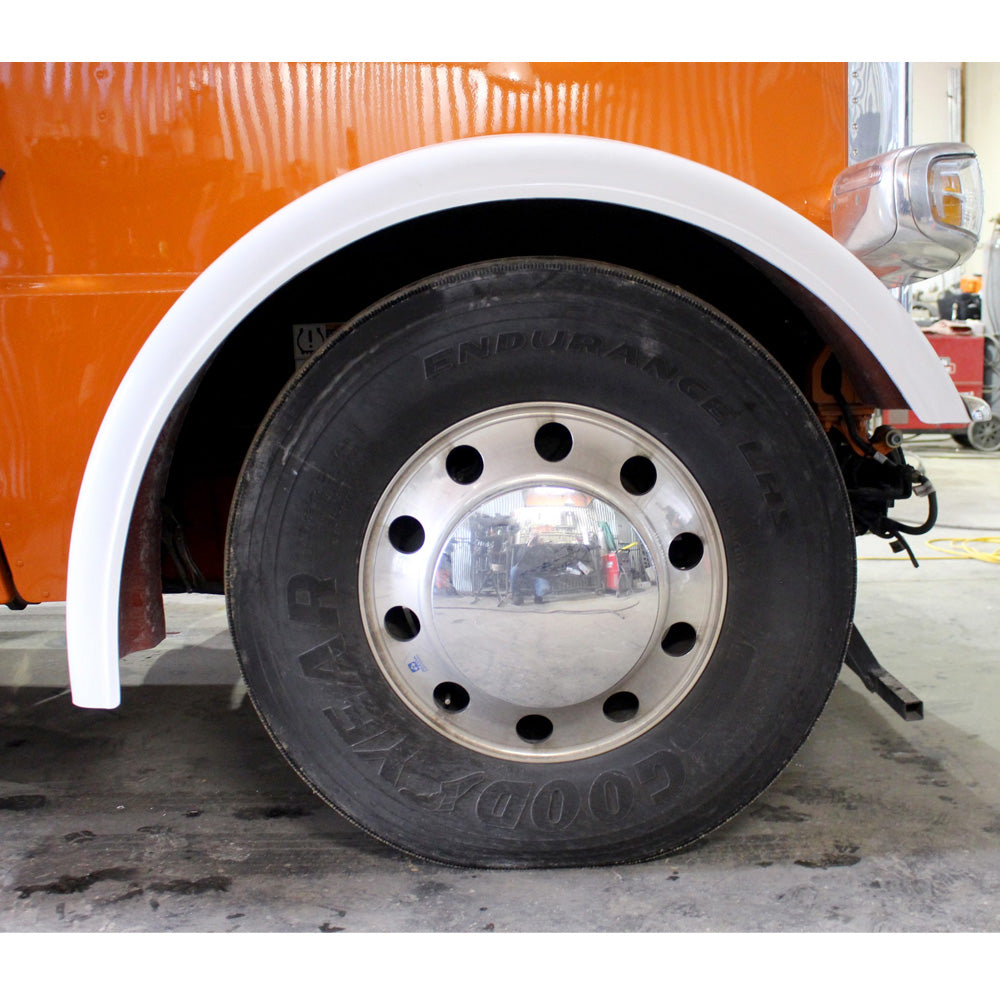 Close-up of PB389 Front Fender 3.5"