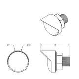 1" High Power 3 LED Light with Visor