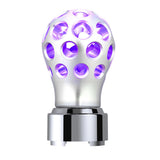Phoenix Style Ball Chrome Gearshift Knob with LED 9/10 Speed Adapter - Thread On