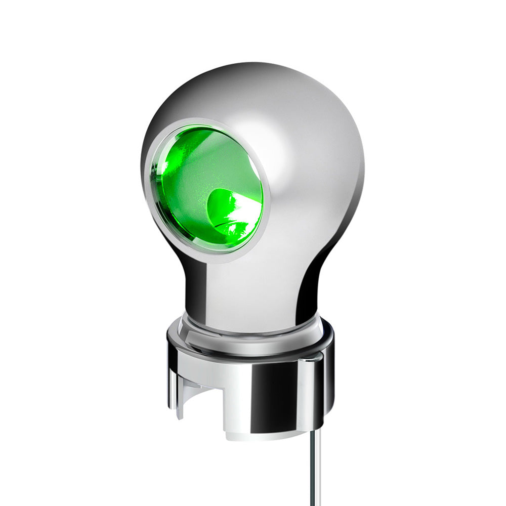 Chrome Charlotte Gearshift Knob LED For 13/15/18 Speed Adapters