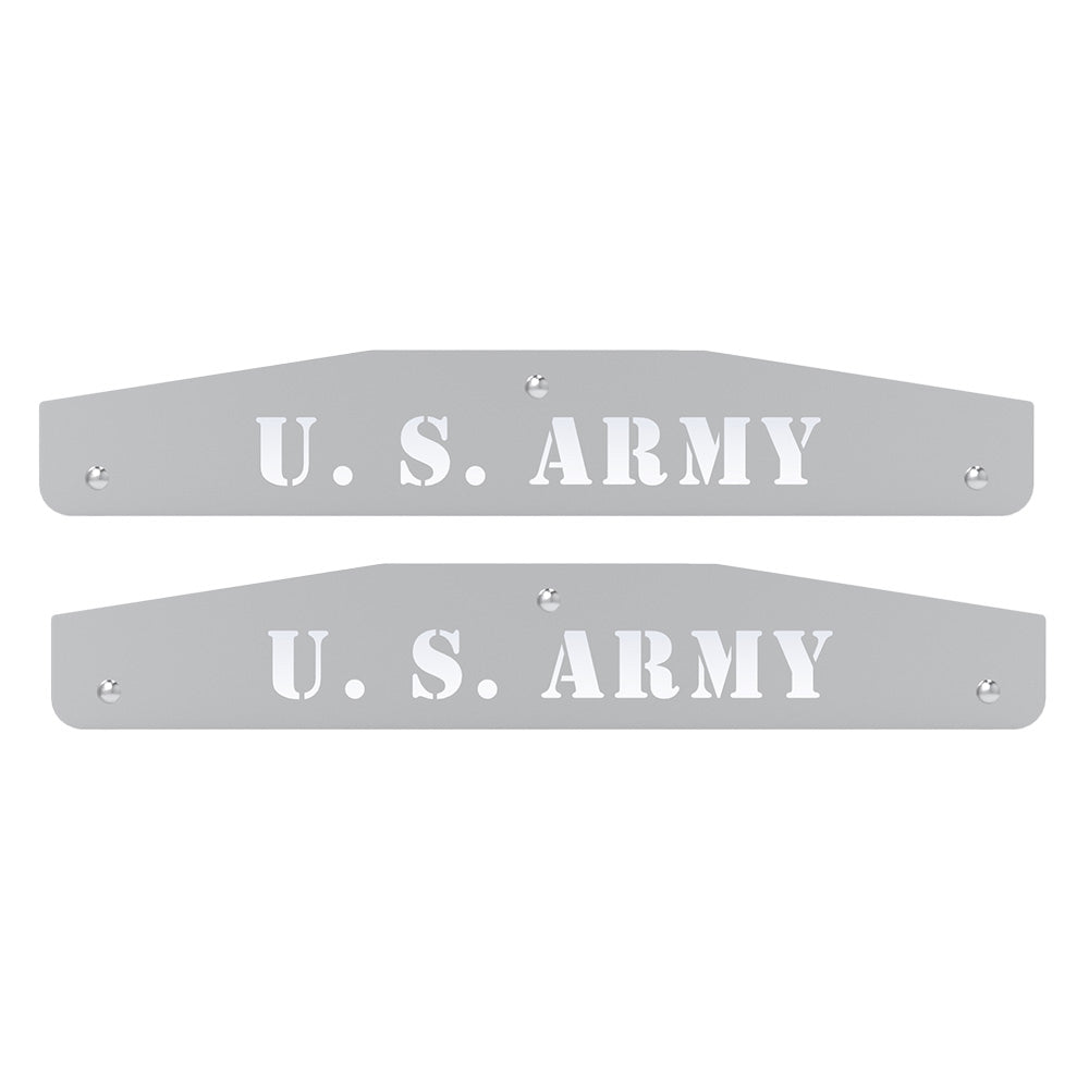 24" Angled Stainless Steel U.S. Army Mudflap Weights