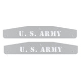 24" Angled Stainless Steel U.S. Army Mudflap Weights