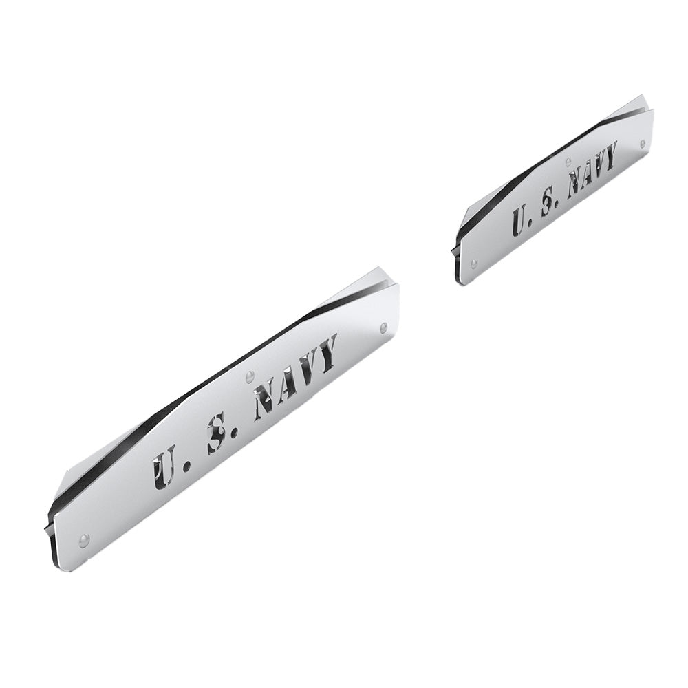 24" Angled Stainless Steel U.S. Navy Mudflap Weights