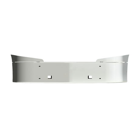 16" International LT 2017 and newer set back chrome bumper with tow holes for semi trucks