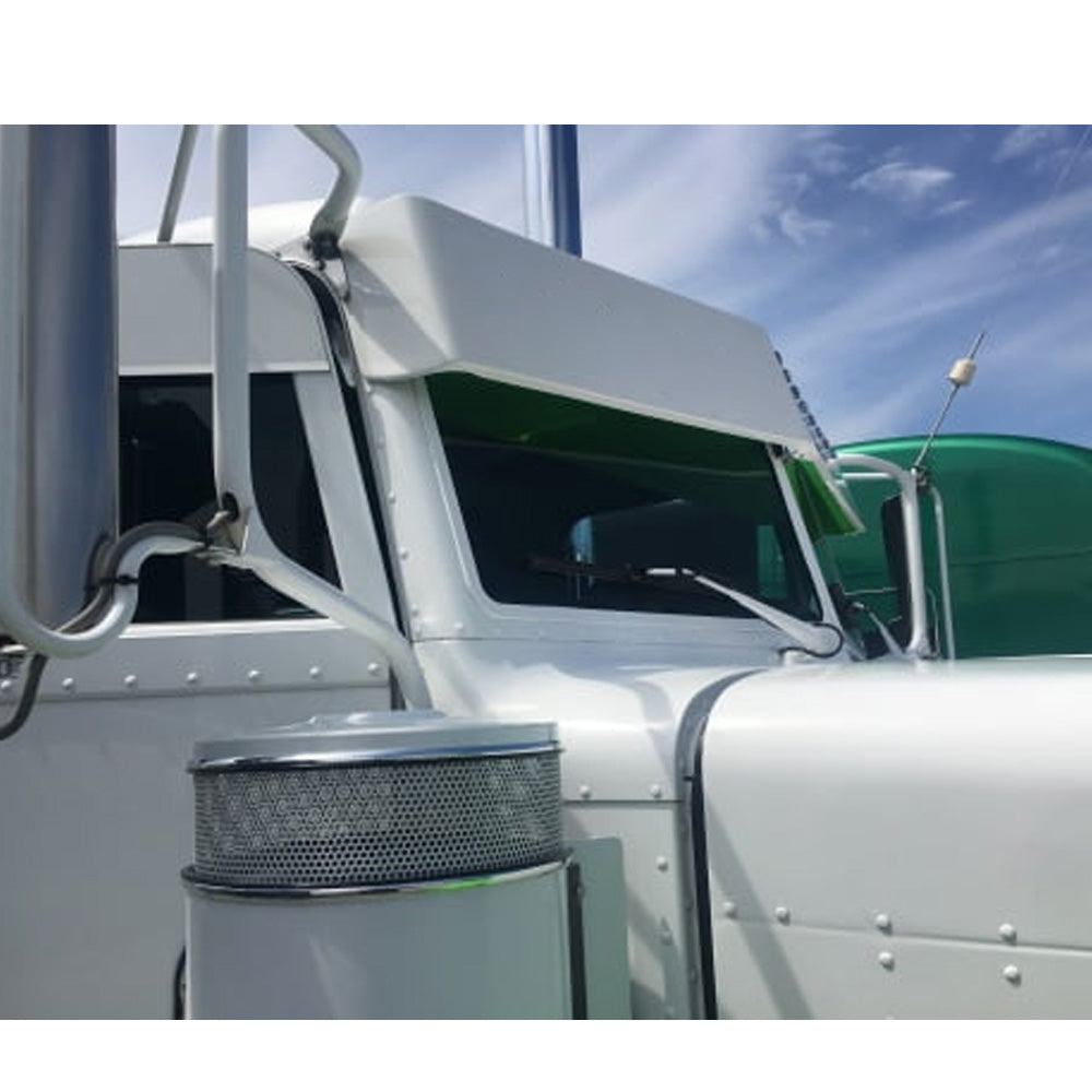Peterbilt 10" Fiberglass Straight Gangster Visor