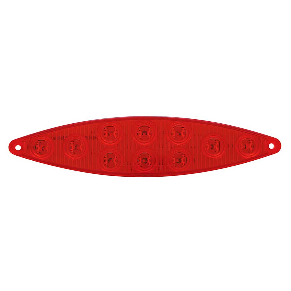 6" Cat's Eyes Stop, Turn, Tail 10 LED Red Light