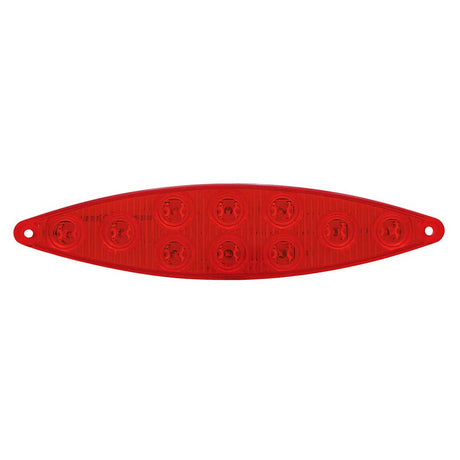 6" Cat's eyes stop, turn, tail 10 LED red light, close-up