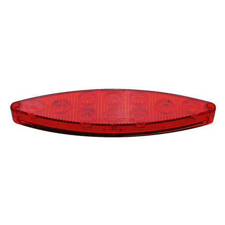 Close-up of 6" Cat's eyes stop, turn, tail 10 LED red light
