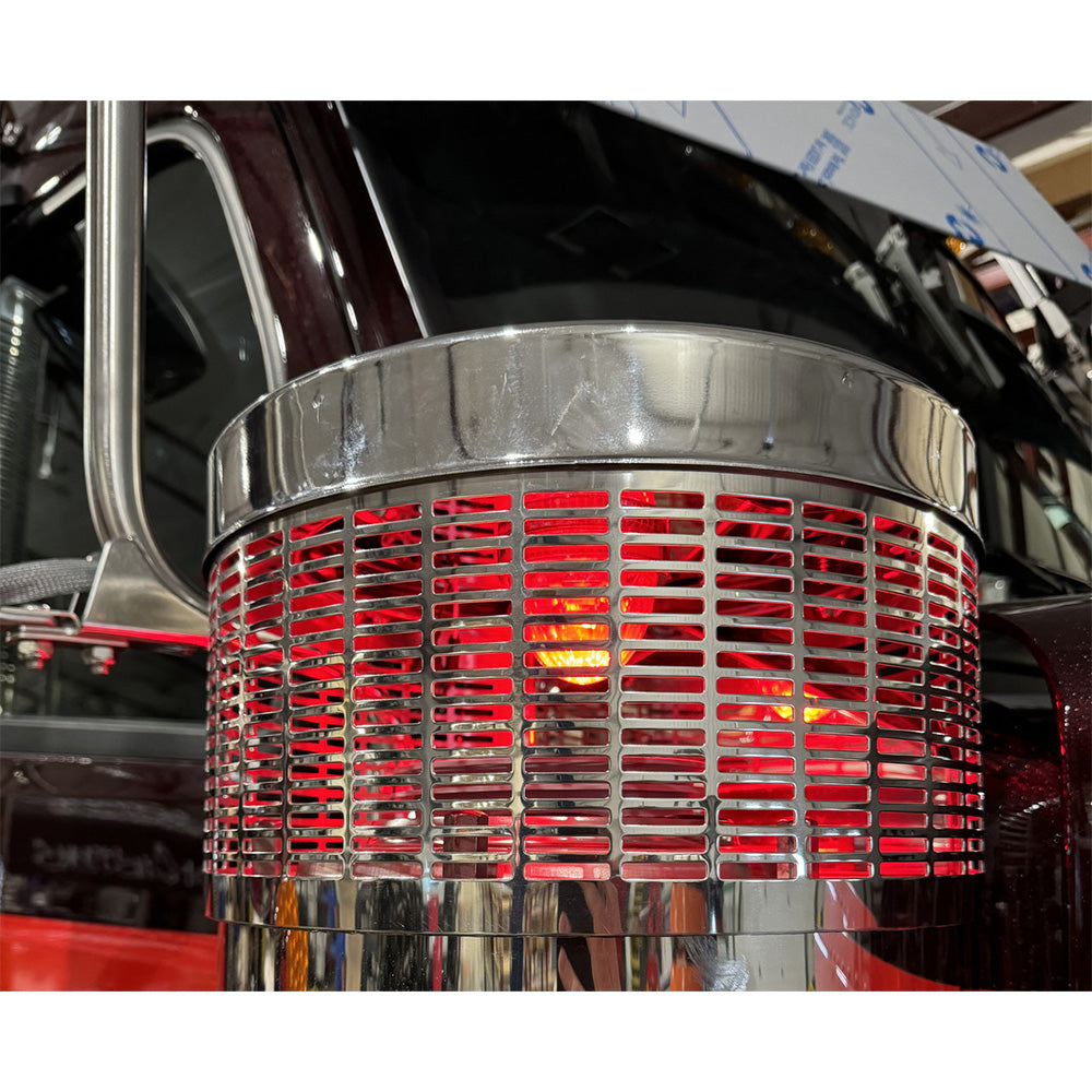 PB 389, 589 Air Cleaner SS Light Brackets for 15" Donaldson  with One Watermelon Cutout