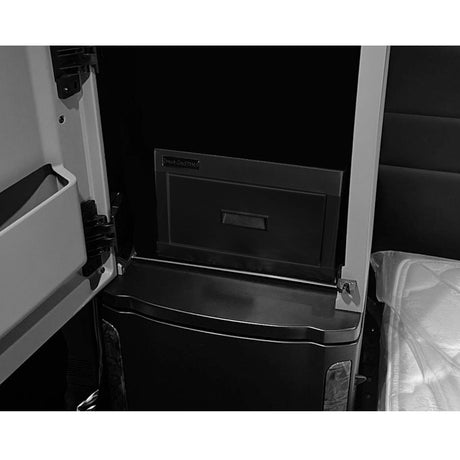 Peterbilt 589 gloss black one drawer passenger side storage unit for semi trucks