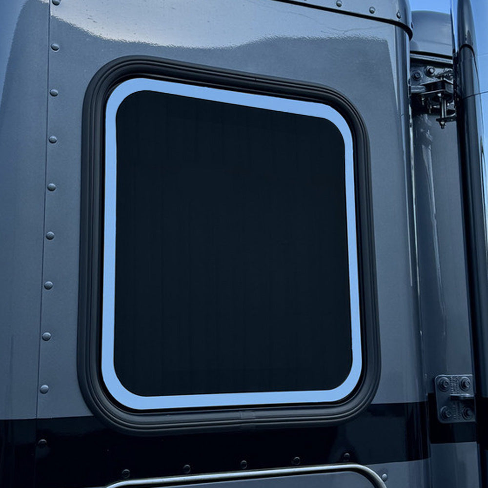 Peterbilt 589 Stainless Steel Sleeper Window Trim