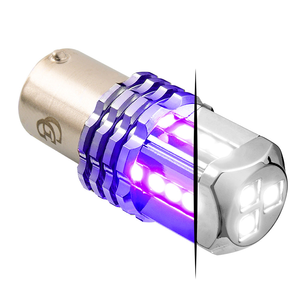 Dual White Base High Power Tower LED 1157 Mini Bulb
