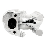 Chrome Howling Wolf Hood Ornament