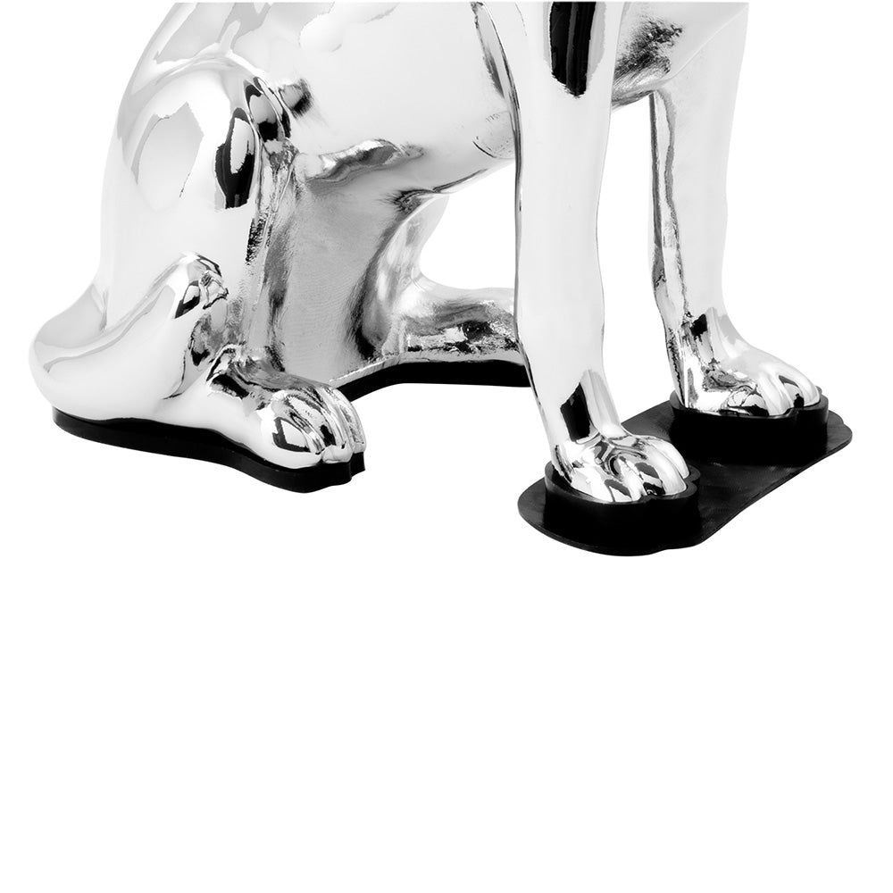 Chrome Howling Wolf Hood Ornament