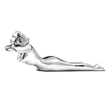 Chrome Posing Lady Hood Ornament