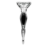 Chrome Posing Lady Hood Ornament