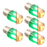 Dual Amber Base High Power Tower LED 1157 Mini Bulb - 5 Pack