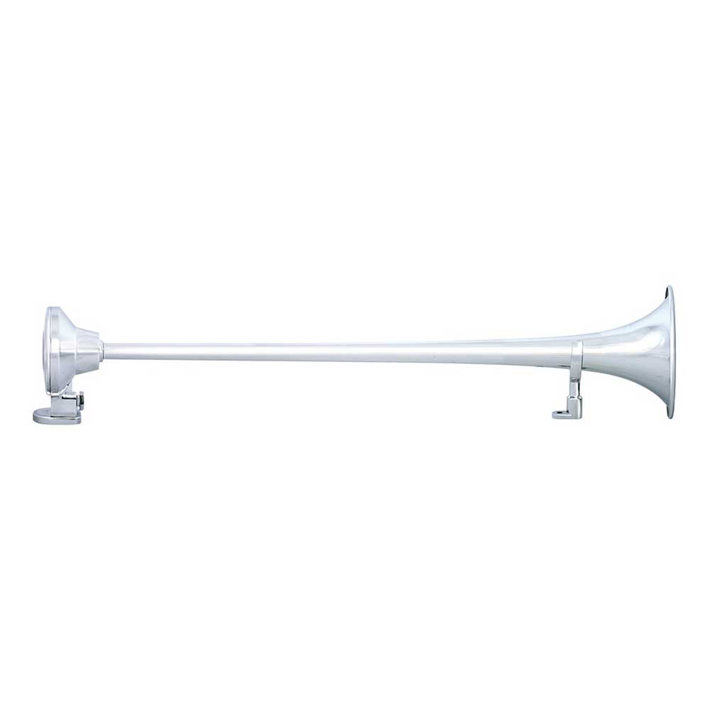 25-1/2"L x 6"W x 5-1/4"H Chrome Emergency Tone Horn