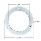 4" Stainless Steel Light Bezel 3 Hole