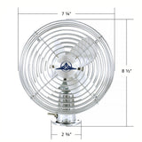 6" Chrome Heavy Duty Fan - 12 Volt