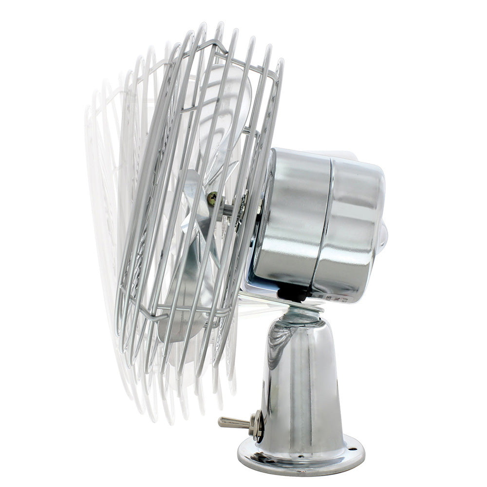 6" Chrome Heavy Duty Fan - 12 Volt