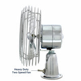 6" Chrome Heavy Duty Fan - 12 Volt