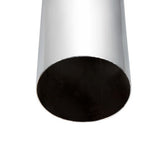 5"D x 48"L Curved Chrome Top Stack Plain End