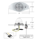Freightliner Cascadia Double Fury Watermelon Above Door Dome SS Light Kit