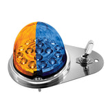 Kenworth Double Fury 17 LED Watermelon Clear Lens Above Door Dome SS Light Kit