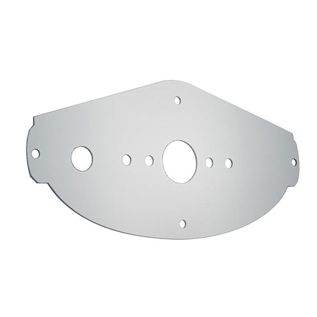 FL Cascadia above door SS dome light plate 2 watermelon holes, close-up