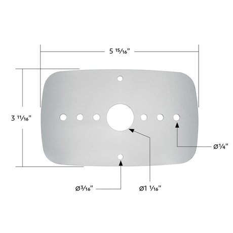 Close-up of Freightliner Cascadia stainless steel turn signal plate