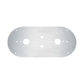 Peterbilt, Kenworth Above Door SS Dome Light Plate 2 Watermelon Holes