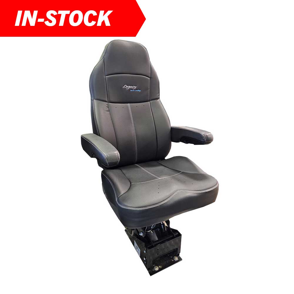 Legacy Silver High-Back DuraLeather Turbo Cooling Seat