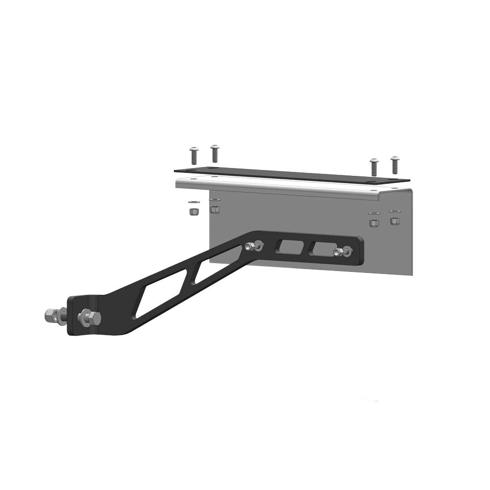 Rear and Center 1/2" Steel Fender Mount Brackets - Driver or Passenger