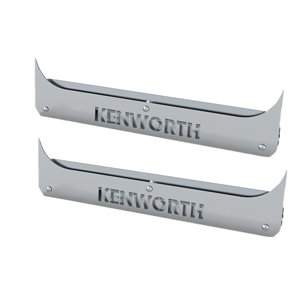 24" Kenworth Logo Longhorn Stainless Steel Mud Flap Weight