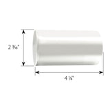 33mm x 4-1/4" Chrome Flat Top Nut Cover, Push On 10PK