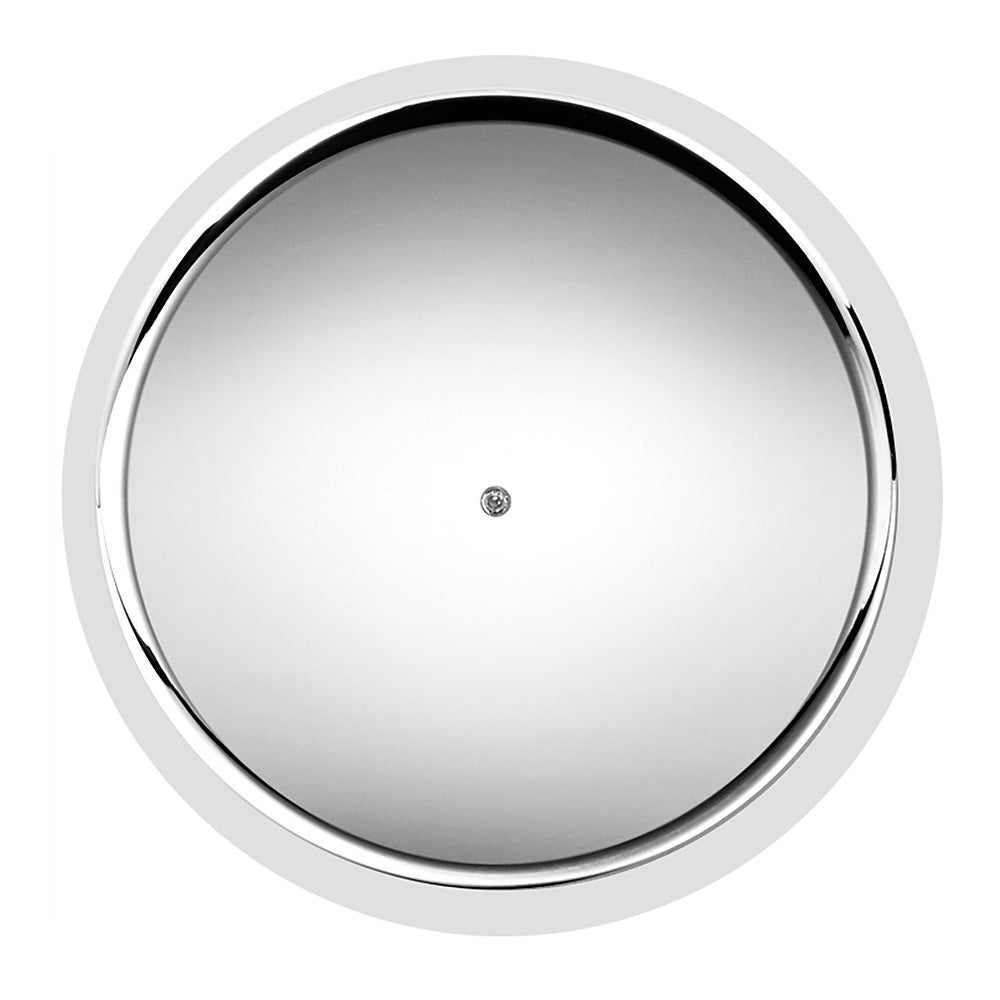 33mm x 3-3/8" Chrome Flat Top Hat Nut Cover, Thread On 10PK
