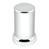 33mm x 3-3/8" Chrome Flat Top Hat Nut Cover, Thread On 10PK