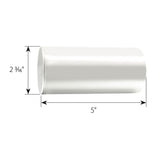 33mm x 5" Chrome Flat Top Nut Cover, Push On 10PK