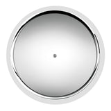 33mm x 2-3/8" Chrome Flat Top Hat Tube Nut Cover, Push On 10PK